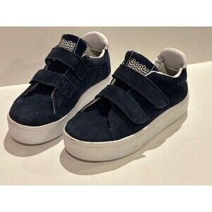 GOATS The 305 Kids Hook N Loop Sneakers Navy White Size 12